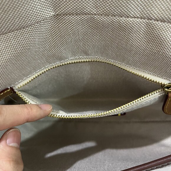 Signature Jacquard Top Handle Shoulder Bag Coach - Picture 2 of 12